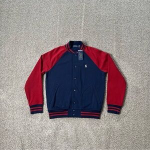 Polo Ralph Lauren Fleece Baseball Jacket Men’s Size Small